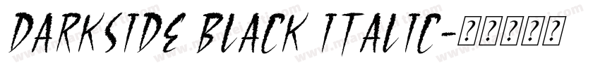 Darkside Black Italic字体转换